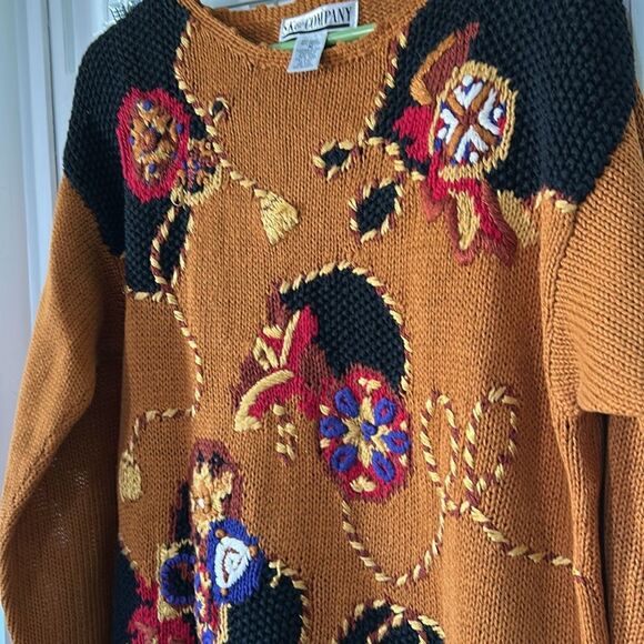Vintage Women's Tunic Sweater with Embroidered Design - Size M - Picture 7 of 11